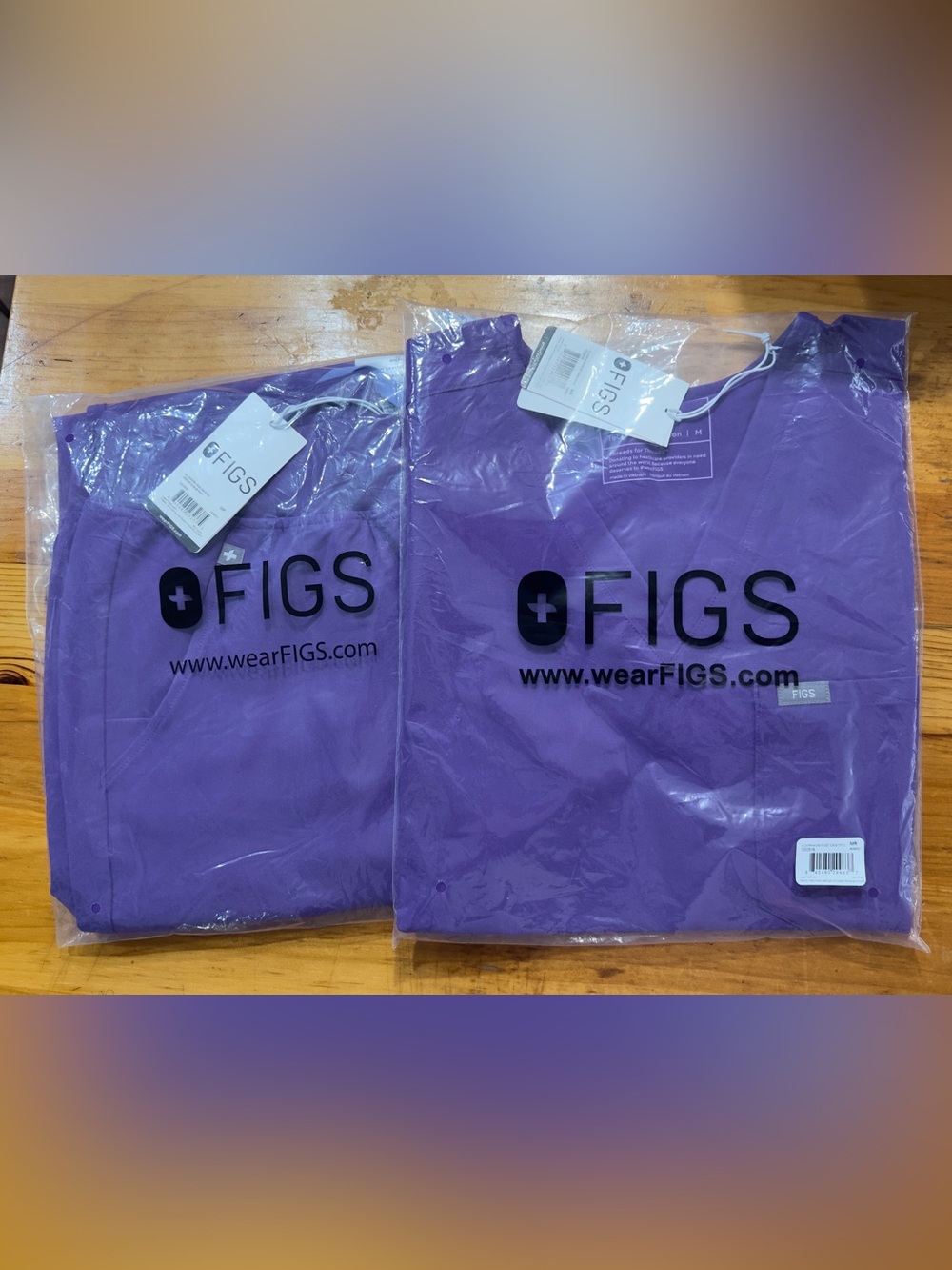 Brand New Figs in Digital Grape Color Size M for top, size M petite for pants